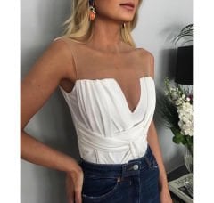 TÜLLÜ ÇAPRAZLI BODY